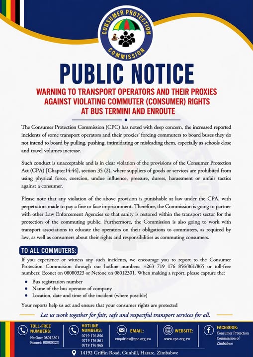 CPC Warns Transport Operators Against Harassing Commuters, Cites Consumer Rights Violations